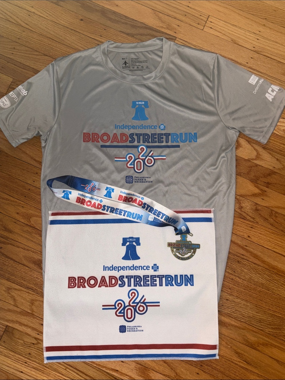 Philadelphia Broad Street Run 2026 Tee, Medal, Towel